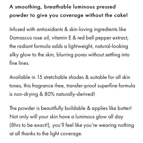 🤎🆕🤎 Huda Beauty GloWish Luminous Pressed Powder (04 Light Medium) - Picture 3 of 5